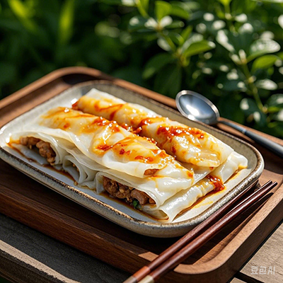 潮汕人喜愛(ài)的早餐，潮汕腸粉
