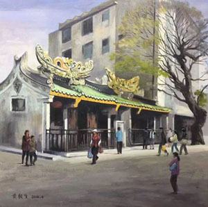 黃毅生“老市區(qū)記憶”油畫展作品賞析